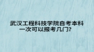 武漢工程科技學院自考本科一次可以報考幾門？