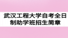 2020年武漢工程大學(xué)自考全日制助學(xué)班招生簡(jiǎn)章