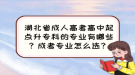 湖北省成人高考高中起點(diǎn)升?？频膶I(yè)有哪些？成考專業(yè)怎么選？