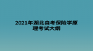 2021年湖北自考保險(xiǎn)學(xué)原理考試大綱