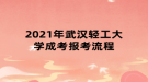 2021年武漢輕工大學(xué)成考報考流程