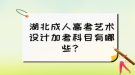 湖北成人高考藝術(shù)設(shè)計(jì)加考科目有哪些？