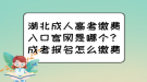 湖北成人高考繳費(fèi)入口官網(wǎng)是哪個(gè)？成考報(bào)名怎么繳費(fèi)？