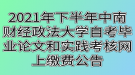 2021年下半年中南財經政法大學自考畢業(yè)論文和實踐考核網上繳費公告