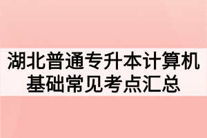 湖北普通專升本計算機(jī)基礎(chǔ)常見考點匯總