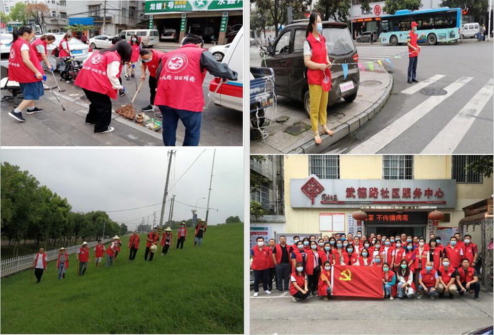 荊州教育學院成人教育黨員干部常態(tài)化下沉社區(qū)服務群眾情況2