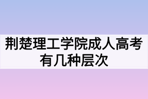 荊楚理工學(xué)院成人高考有幾種層次？哪個層次招生專業(yè)最多