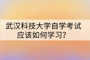 武漢科技大學(xué)自學(xué)考試應(yīng)該如何學(xué)習(xí)？