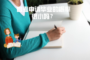 三峽大學(xué)自考申請(qǐng)畢業(yè)的概率很小嗎？