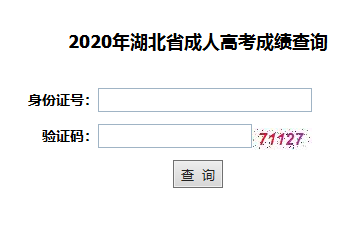 2020年湖北成人高考成績(jī)查詢?nèi)肟谝验_通