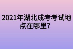 2021年湖北成考考試地點(diǎn)在哪里？