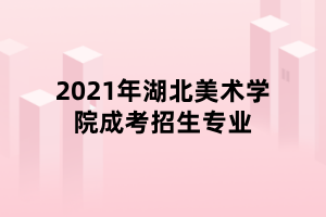 2021年湖北美術(shù)學(xué)院成考招生專業(yè)